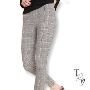 Old Navy Stevie High Rise Plaid Elastic Waist Stretch Knit Legging Pants Size XL